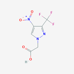 B2724771 [4-nitro-3-(trifluoromethyl)-1H-pyrazol-1-yl]acetic acid CAS No. 1006957-15-8