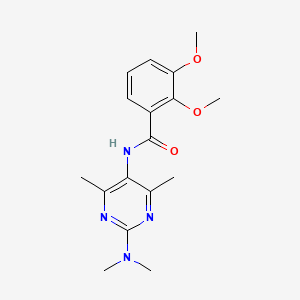 molecular formula C17H22N4O3 B2724812 N-[2-(Dimethylamino)-4,6-dimethylpyrimidin-5-YL]-2,3-dimethoxybenzamide CAS No. 1448058-79-4