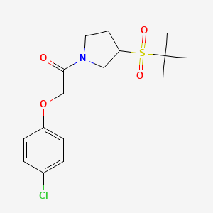 B2724888 1-(3-(Tert-butylsulfonyl)pyrrolidin-1-yl)-2-(4-chlorophenoxy)ethanone CAS No. 1797278-59-1