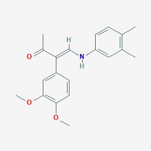 3-(3,4-Dimethoxyphenyl)-4-(3,4-dimethylanilino)-3-buten-2-one