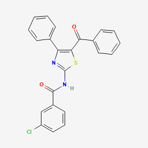N-(5-benzoyl-4-phenyl-1,3-thiazol-2-yl)-3-chlorobenzamide