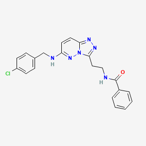N-(2-(6-((4-chlorobenzyl)amino)-[1,2,4]triazolo[4,3-b]pyridazin-3-yl)ethyl)benzamide