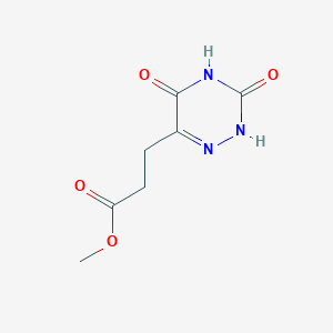 molecular formula C7H9N3O4 B2724957 Methyl 3-(3,5-dioxo-2,3,4,5-tetrahydro-1,2,4-triazin-6-yl)propanoate CAS No. 68839-43-0