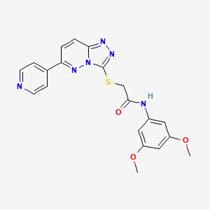 molecular formula C20H18N6O3S B2725054 N-(3,5-dimethoxyphenyl)-2-{[6-(pyridin-4-yl)-[1,2,4]triazolo[4,3-b]pyridazin-3-yl]sulfanyl}acetamide CAS No. 894061-82-6