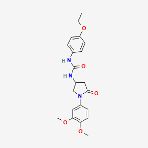 1-(1-(3,4-Dimethoxyphenyl)-5-oxopyrrolidin-3-yl)-3-(4-ethoxyphenyl)urea
