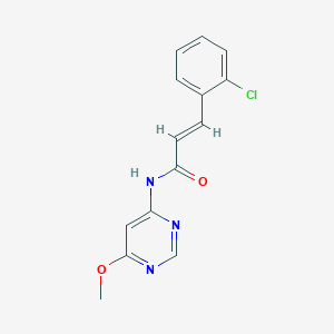 molecular formula C14H12ClN3O2 B2725182 (2E)-3-(2-chlorophenyl)-N-(6-methoxypyrimidin-4-yl)prop-2-enamide CAS No. 1421587-92-9