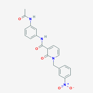 N-(3-acetamidophenyl)-1-(3-nitrobenzyl)-2-oxo-1,2-dihydropyridine-3-carboxamide