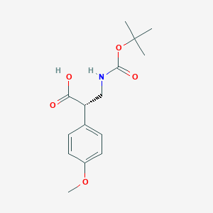 (2S)-3-{[(tert-butoxy)carbonyl]amino}-2-(4-methoxyphenyl)propanoic acid
