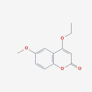 molecular formula C12H12O4 B2725261 4-Ethoxy-6-methoxycoumarin CAS No. 720676-54-0