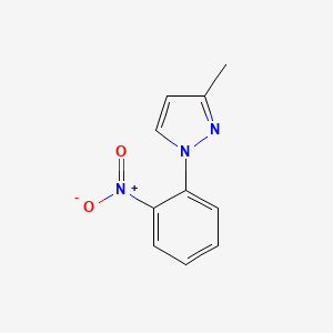 molecular formula C10H9N3O2 B2725279 3-methyl-1-(2-nitrophenyl)-1H-pyrazole CAS No. 57510-92-6