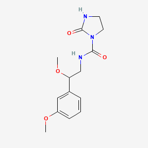 molecular formula C14H19N3O4 B2725325 N-[2-methoxy-2-(3-methoxyphenyl)ethyl]-2-oxoimidazolidine-1-carboxamide CAS No. 1797355-26-0