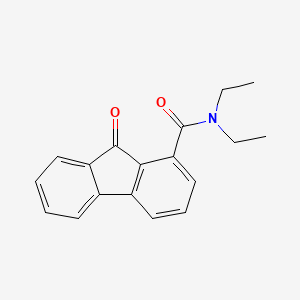molecular formula C18H17NO2 B2725336 N,N-diethyl-9-oxo-9H-fluorene-1-carboxamide CAS No. 254900-42-0