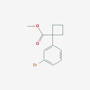 molecular formula C12H13BrO2 B2725441 Methyl 1-(3-bromophenyl)cyclobutane-1-carboxylate CAS No. 1820607-51-9