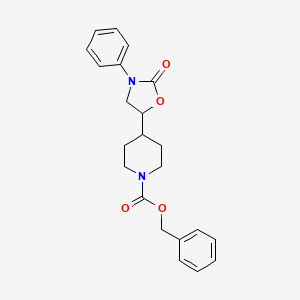 B2725465 Benzyl 4-(2-oxo-3-phenyl-1,3-oxazolidin-5-yl)piperidine-1-carboxylate CAS No. 1315619-14-7