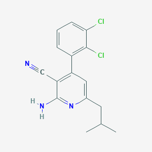 2-Amino-4-(2,3-dichlorophenyl)-6-isobutylnicotinonitrile