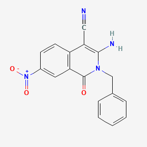 3-Amino-2-benzyl-7-nitro-1-oxo-1,2-dihydroisoquinoline-4-carbonitrile