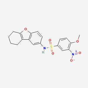 4-methoxy-3-nitro-N-(6,7,8,9-tetrahydrodibenzofuran-2-yl)benzenesulfonamide