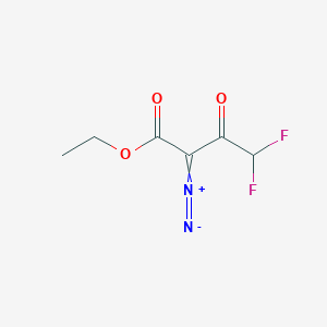 molecular formula C6H6F2N2O3 B2725537 Ethyl 2-diazo-4,4-difluoro-3-oxobutanoate CAS No. 107910-16-7