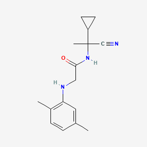 molecular formula C16H21N3O B2725560 N-(1-cyano-1-cyclopropylethyl)-2-[(2,5-dimethylphenyl)amino]acetamide CAS No. 1181490-18-5