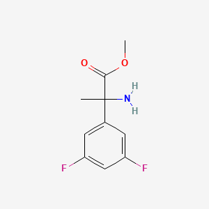 molecular formula C10H11F2NO2 B2725596 Methyl 2-amino-2-(3,5-difluorophenyl)propanoate CAS No. 1537175-04-4