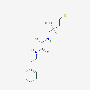 molecular formula C16H28N2O3S B2725617 N1-(2-(cyclohex-1-en-1-yl)ethyl)-N2-(2-hydroxy-2-methyl-4-(methylthio)butyl)oxalamide CAS No. 2034317-79-6