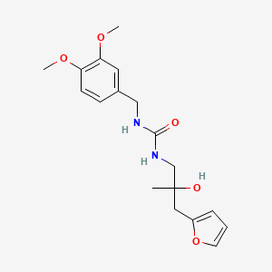1-(3,4-Dimethoxybenzyl)-3-(3-(furan-2-yl)-2-hydroxy-2-methylpropyl)urea