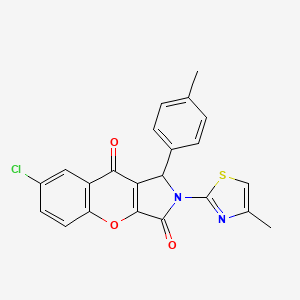 7-Chloro-2-(4-methylthiazol-2-yl)-1-(p-tolyl)-1,2-dihydrochromeno[2,3-c]pyrrole-3,9-dione