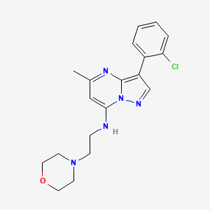 3-(2-chlorophenyl)-5-methyl-N-(2-morpholin-4-ylethyl)pyrazolo[1,5-a]pyrimidin-7-amine