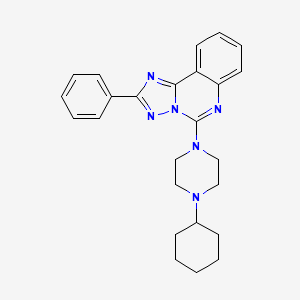 5-(4-Cyclohexylpiperazin-1-yl)-2-phenyl[1,2,4]triazolo[1,5-c]quinazoline