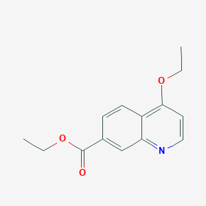 molecular formula C14H15NO3 B2725779 Ethyl 4-ethoxyquinoline-7-carboxylate CAS No. 1688656-69-0