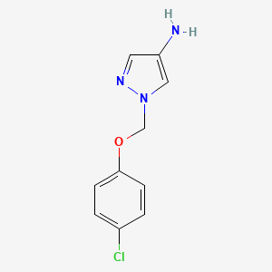 molecular formula C10H10ClN3O B2725803 1-((4-Chlorophenoxy)methyl)-1H-pyrazol-4-amine CAS No. 1005563-37-0