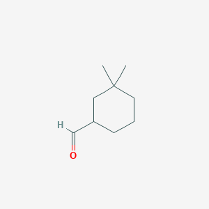 molecular formula C9H16O B2725806 3,3-Dimethylcyclohexane-1-carbaldehyde CAS No. 99017-89-7