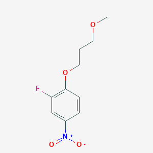 molecular formula C10H12FNO4 B2725814 2-Fluoro-1-(3-methoxypropoxy)-4-nitrobenzene CAS No. 1233953-01-9