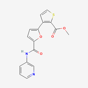 molecular formula C16H12N2O4S B2725815 methyl 3-{5-[(pyridin-3-yl)carbamoyl]furan-2-yl}thiophene-2-carboxylate CAS No. 477851-72-2