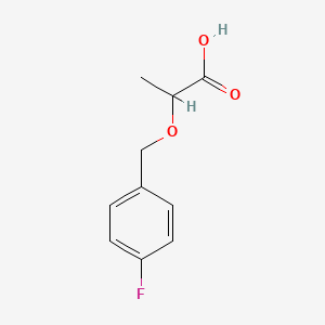 molecular formula C10H11FO3 B2725820 2-[(4-fluorophenyl)methoxy]propanoic acid CAS No. 220000-23-7