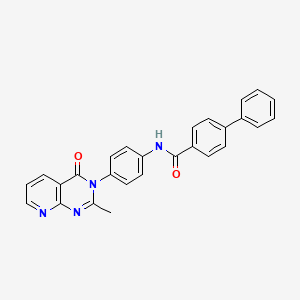 molecular formula C27H20N4O2 B2725929 SARS-CoV-2 nsp13-IN-1 CAS No. 1005304-44-8
