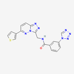 3-(1H-tetrazol-1-yl)-N-((6-(thiophen-3-yl)-[1,2,4]triazolo[4,3-b]pyridazin-3-yl)methyl)benzamide