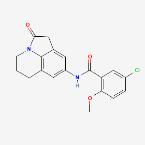 5-chloro-2-methoxy-N-(2-oxo-2,4,5,6-tetrahydro-1H-pyrrolo[3,2,1-ij]quinolin-8-yl)benzamide