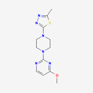 2-[4-(4-Methoxypyrimidin-2-yl)piperazin-1-yl]-5-methyl-1,3,4-thiadiazole