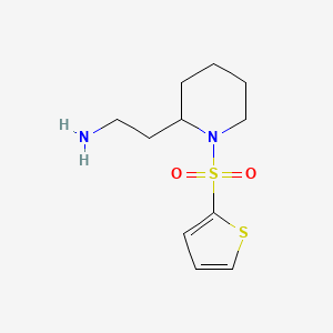 2-(1-(Thiophen-2-ylsulfonyl)piperidin-2-yl)ethanamine