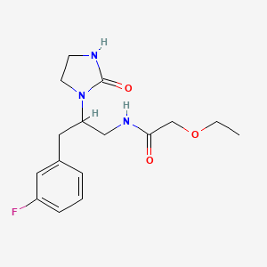 2-ethoxy-N-(3-(3-fluorophenyl)-2-(2-oxoimidazolidin-1-yl)propyl)acetamide