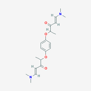 1-(Dimethylamino)-4-(4-((4-(dimethylamino)-1-methyl-2-oxo-3-butenyl)oxy)phenoxy)-1-penten-3-one