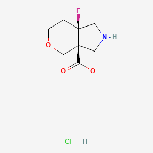 Methyl (3aR,7aR)-7a-fluoro-1,2,3,4,6,7-hexahydropyrano[3,4-c]pyrrole-3a-carboxylate;hydrochloride