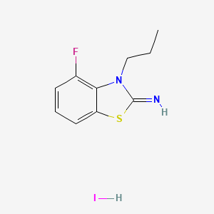 4-fluoro-3-propylbenzo[d]thiazol-2(3H)-imine hydroiodide