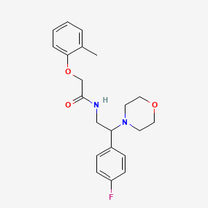 N-(2-(4-fluorophenyl)-2-morpholinoethyl)-2-(o-tolyloxy)acetamide