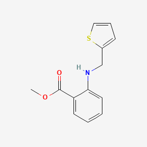 molecular formula C13H13NO2S B2726191 Methyl 2-((thiophen-2-ylmethyl)amino)benzoate CAS No. 18210-22-5