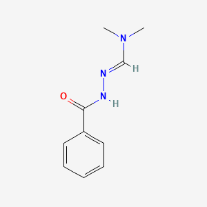 molecular formula C10H13N3O B2726196 N'-[(1E)-(dimethylamino)methylidene]benzohydrazide CAS No. 308239-34-1