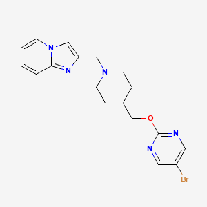 2-[[4-[(5-Bromopyrimidin-2-yl)oxymethyl]piperidin-1-yl]methyl]imidazo[1,2-a]pyridine