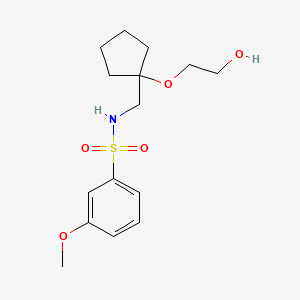 N-((1-(2-hydroxyethoxy)cyclopentyl)methyl)-3-methoxybenzenesulfonamide