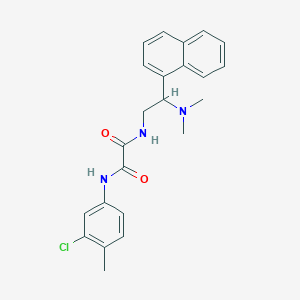 N1-(3-chloro-4-methylphenyl)-N2-(2-(dimethylamino)-2-(naphthalen-1-yl)ethyl)oxalamide